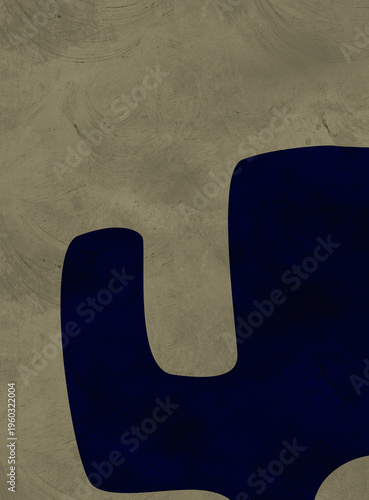 Minimal abstract background 3d rendering, group of geometric shapes, abstract composition, 3d illustration