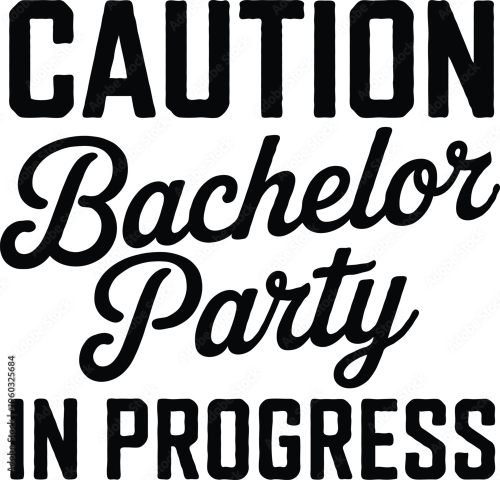 Obraz premium Bachelor Party Squad Funny Groom Crew T-Shirt Design