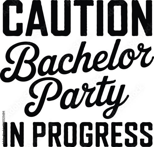 Bachelor Party Squad Funny Groom Crew T-Shirt Design