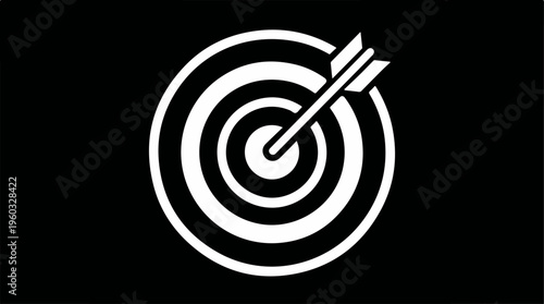 Bullseye Target with Arrow.