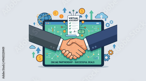 Business Partnership Handshake Agreement.