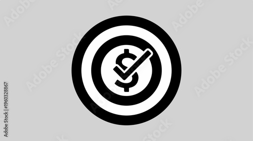 Dollar Sign Check Mark.