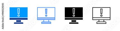 Important Multiple Style Icon Set Vector 