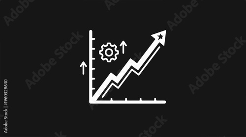 Increasing Business Growth Graph Chart.