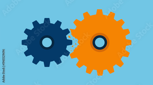 Interlocking Gears Mechanism.