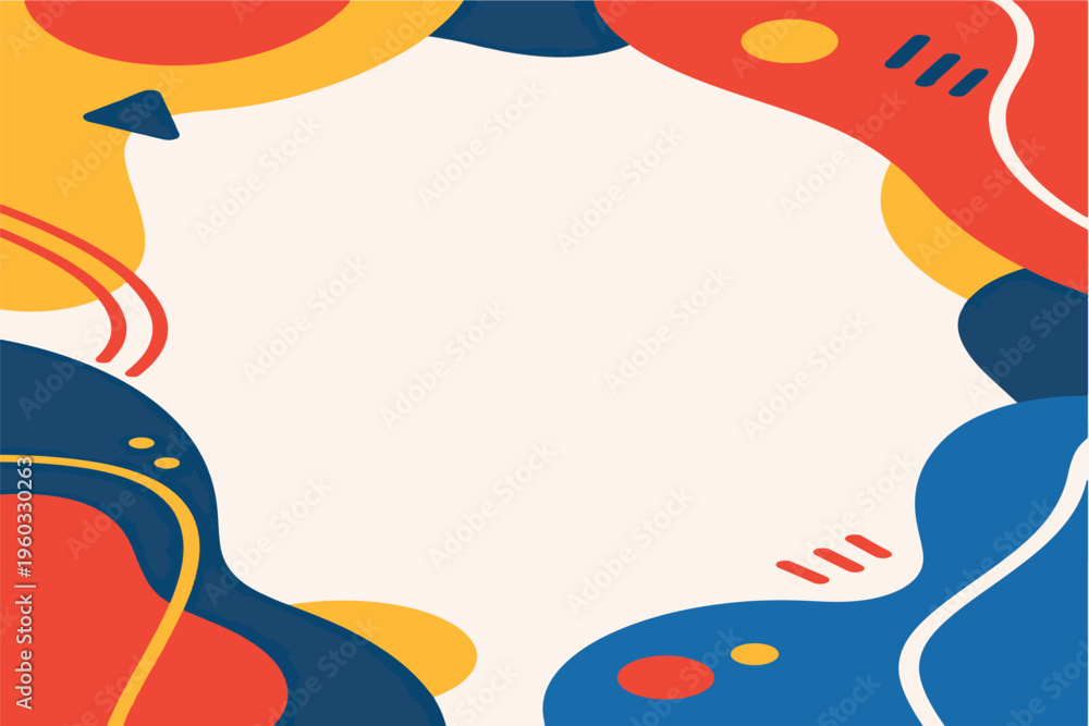 Fototapeta premium Modern Colorful Abstract Waves Background