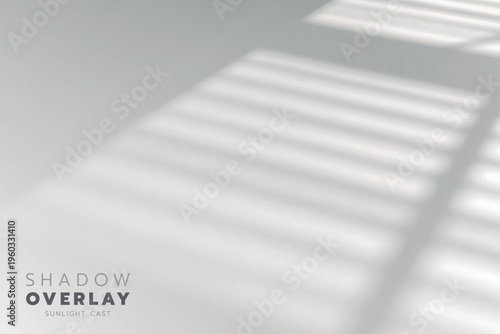 Natural Light Shadow Overlay with Horizontal Lines Effect