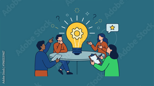 People Discussing Business Ideas Together.