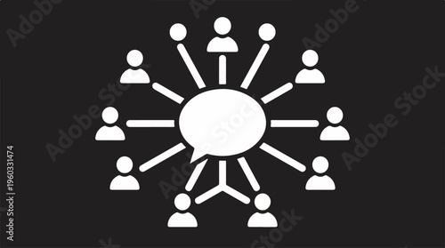 People Connected in a Network.