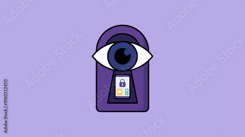 Security Camera Closeup Illustration.