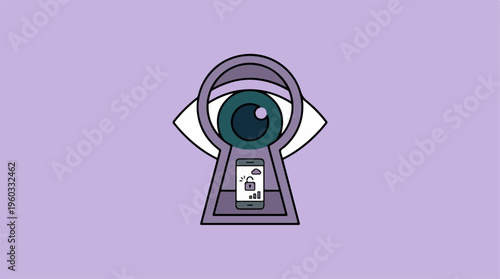 Security Camera Eye Surveillance.