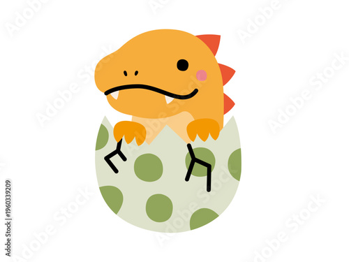 かわいい恐竜の赤ちゃんのイラスト01