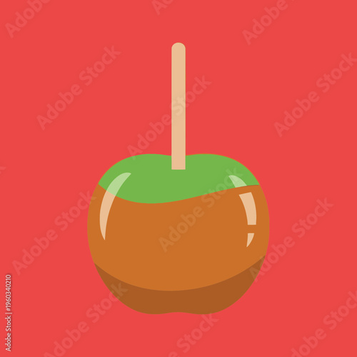 Caramel Apple on a Stick Sweet.