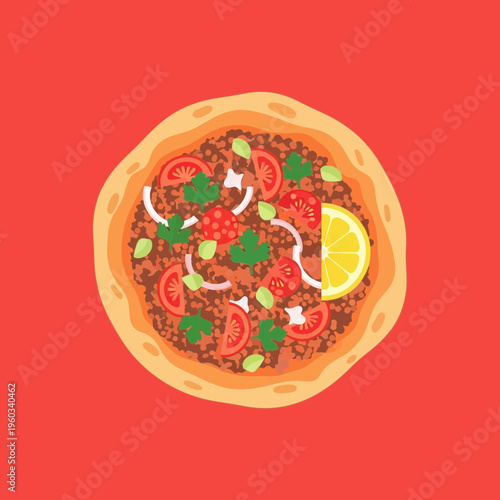 Delicious homemade vegetarian pizza pie.