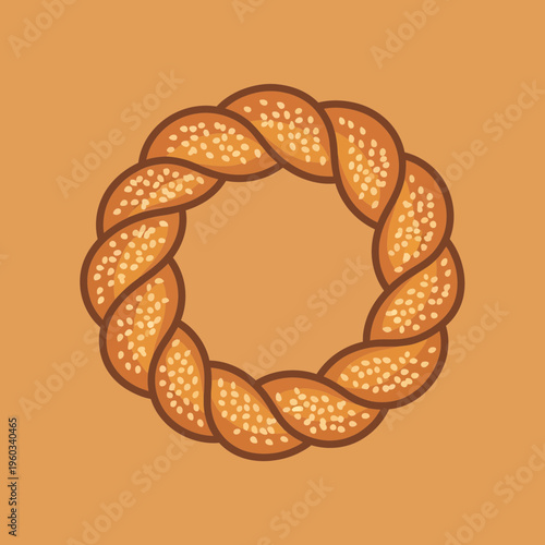 Braid of Pretzel Bread Loaf.