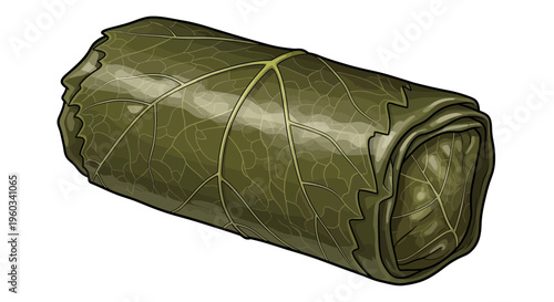 Stuffed Grape Leaf Roll, Dolma, Mediterranean Cuisine