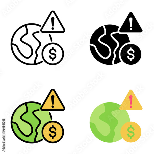 Meltdown icon collection of various styles for design branding, print and digital media