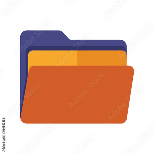Open folder icon representing digital storage and organization of business documents and archives