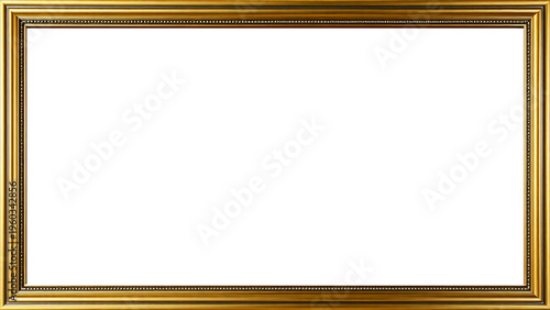 Marco Dorado Antiguo Premium Diseño Ornamental Metálico | Para Enmarcar Fotografía, Obra de Arte, Certificado, Diploma, Invitaciones, Bodas, etc.