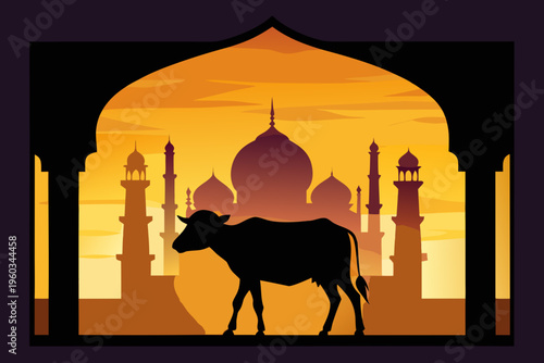 taj mahal silhouette