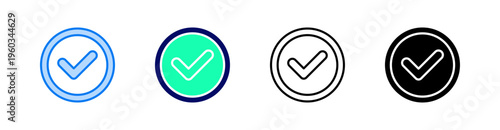 Assessment Multiple Style Icon Set Vector 