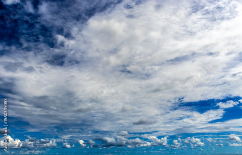 Wallpaper Mural Abstract background of beautiful white clouds with blue sky in Brazil Torontodigital.ca