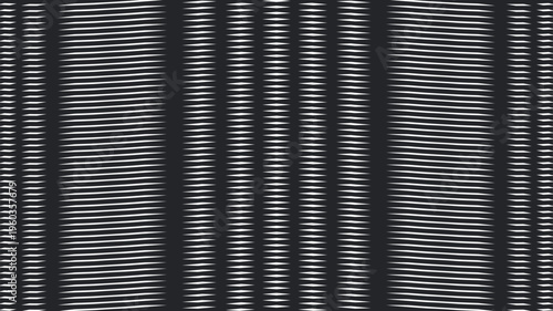 Dense striped texture with mirror mode.
