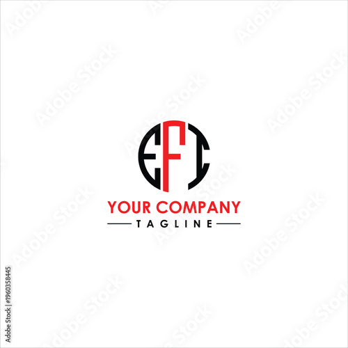 Free Download Modern Abstract Letter FJ Logo Design with Circular Elements Minimal Corporate Branding Template - GFXLoad