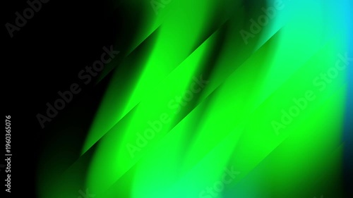 Neon green striped abstract art on dark background suitable for modern and edgy design projects, like posters, social media graphics.