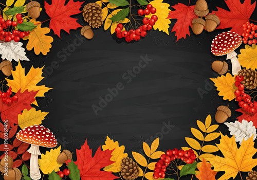 autumn leaves border