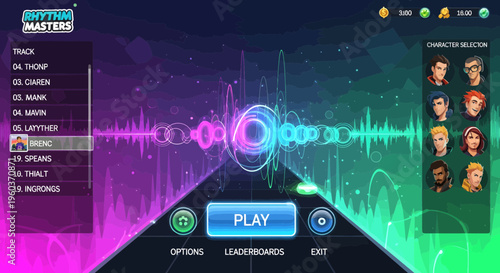 DJ Hero 2 Music Game Character Selection Screen.