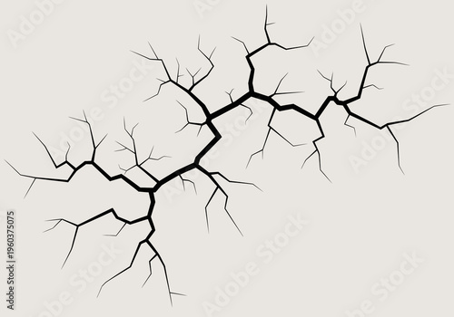 Cracked Surface Texture Background with Detailed Fractures and Fissures