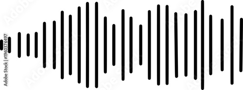 Sound waves illustration with vocal and audio volume concept