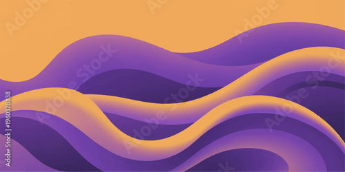 Abstract colorful wave background featuring an artistic vector design with flowing orange curves and light patterns for a stylish web banner or business card backdrop