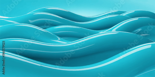 Abstract blue wave background design featuring soft flowing liquid curves and motion lines for a professional business wallpaper vector illustration