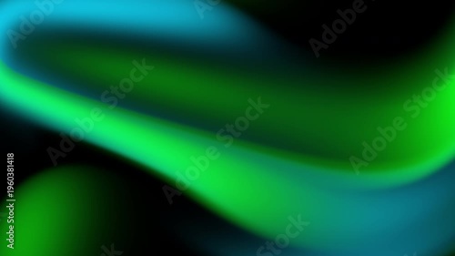 Blurred gradient of green blue and black colors suitable for backgrounds, digital designs, websites, presentations, and social media posts.