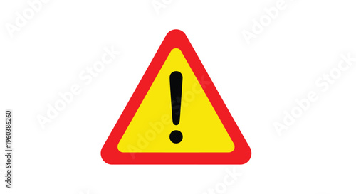 Yellow triangular warning sign with a black exclamation point Free Download Yellow triangular warning sign with a black exclamation point - GFXLoad