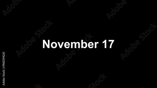 text animation type date of 