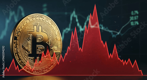 Bitcoin Cryptocurrency Price Volatility Chart Decline