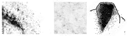 Halftone dot gradient texture, print art effect, dot matrix, graphic design element, vintage screen printing style, visual texture.