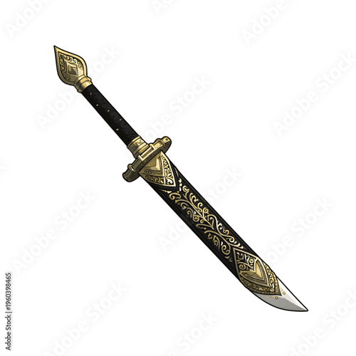 sword isolated on white background