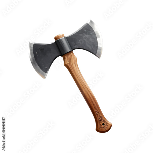 axe isolated on white