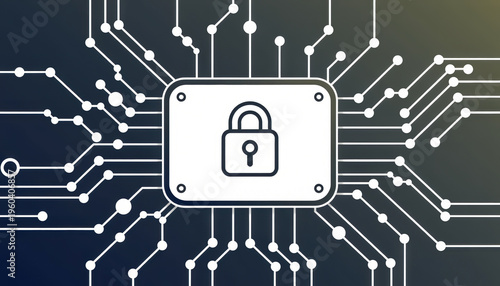 Secure Digital Network with Lock and Data Connecti
