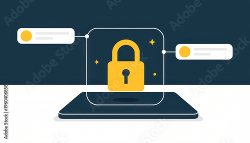 Secure Digital Communication with Lock and Speech