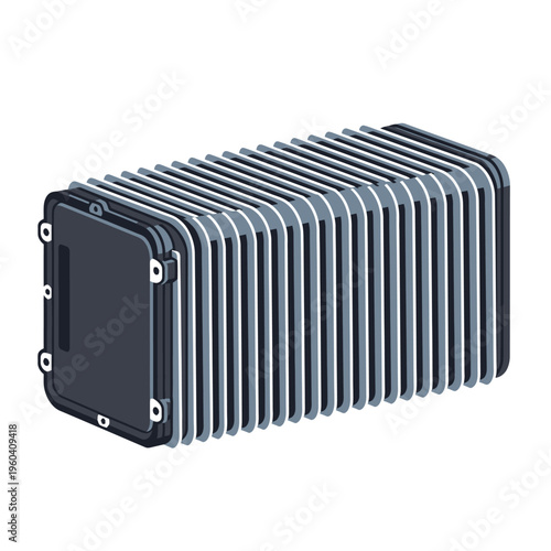 Compact electronic module with ruggedized housing and integrated heat sink for diverse industrial applications and robust data processing solutions