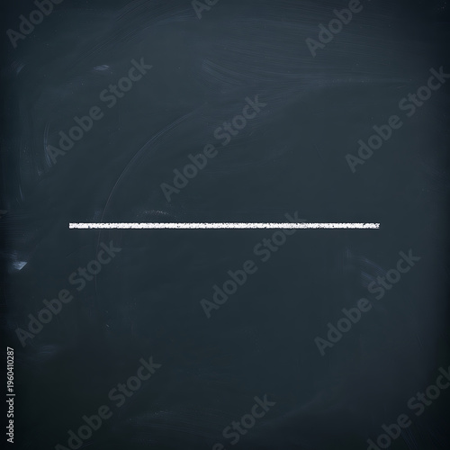 Dark gray chalkboard background with a single white horizontal line drawn on it