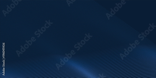 Modern abstract dark blue background with smooth curved lines and gradient effects. Suitable for technology, business, corporate presentations, banners, and digital design projects.