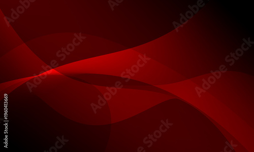 red stripes lines wave curves with shine light smooth gradient abstract background