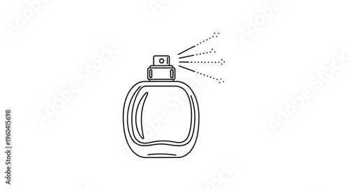 Perfume Bottle Spraying Fragrance Mist
