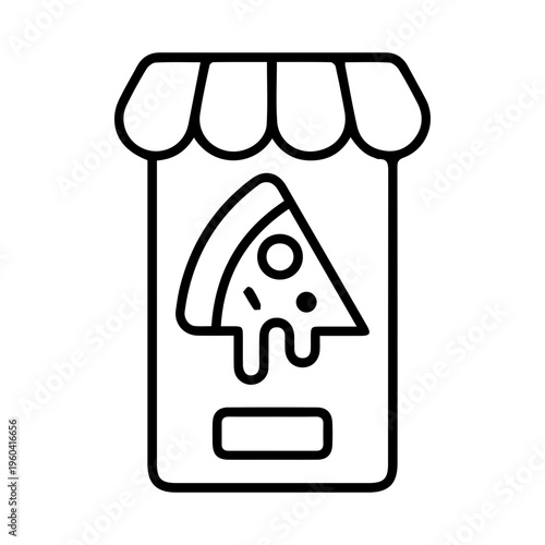 Mobile Pizza Order Icon